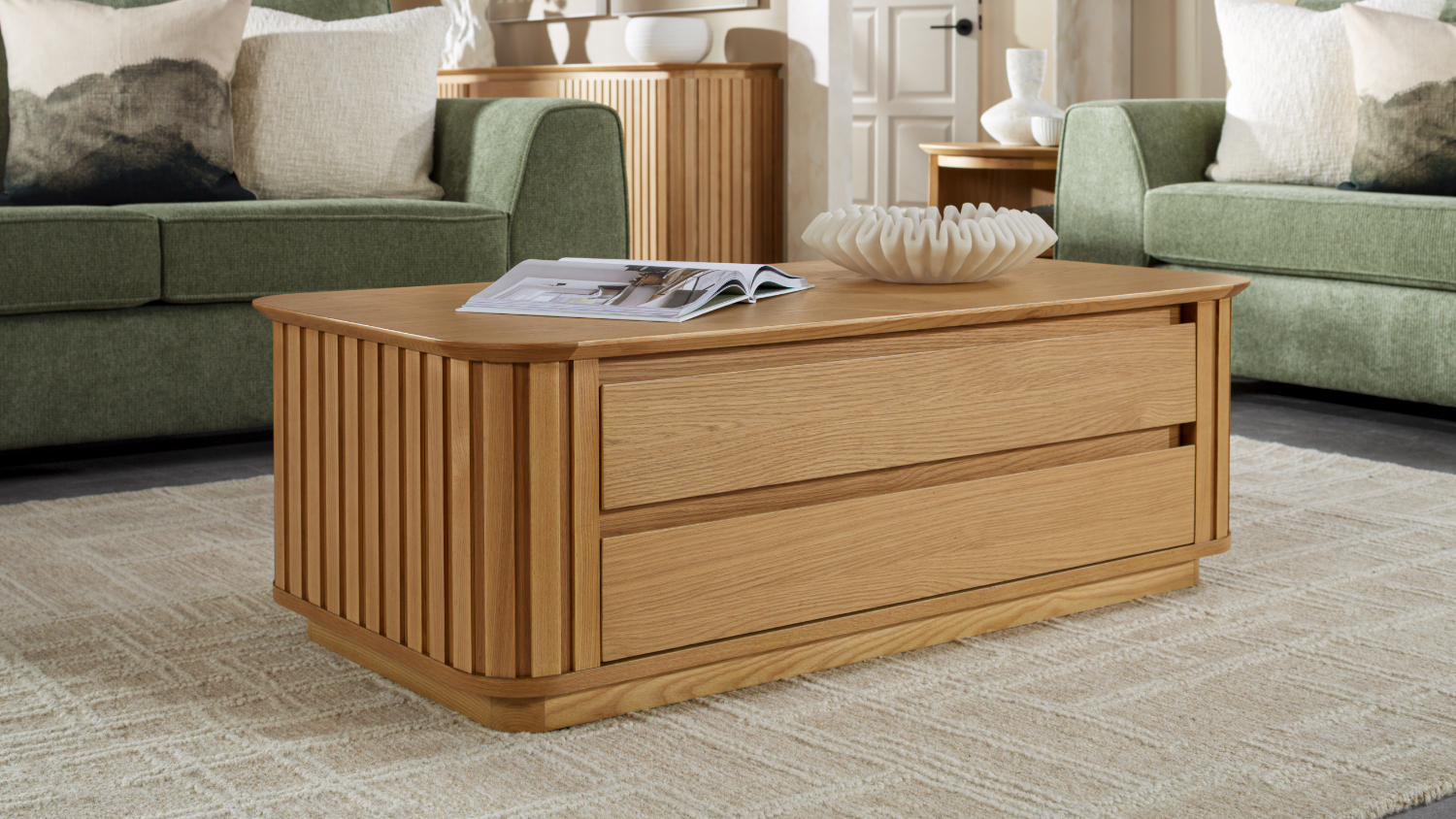 Harlow 1200mm 4 Drawer Coffee Table