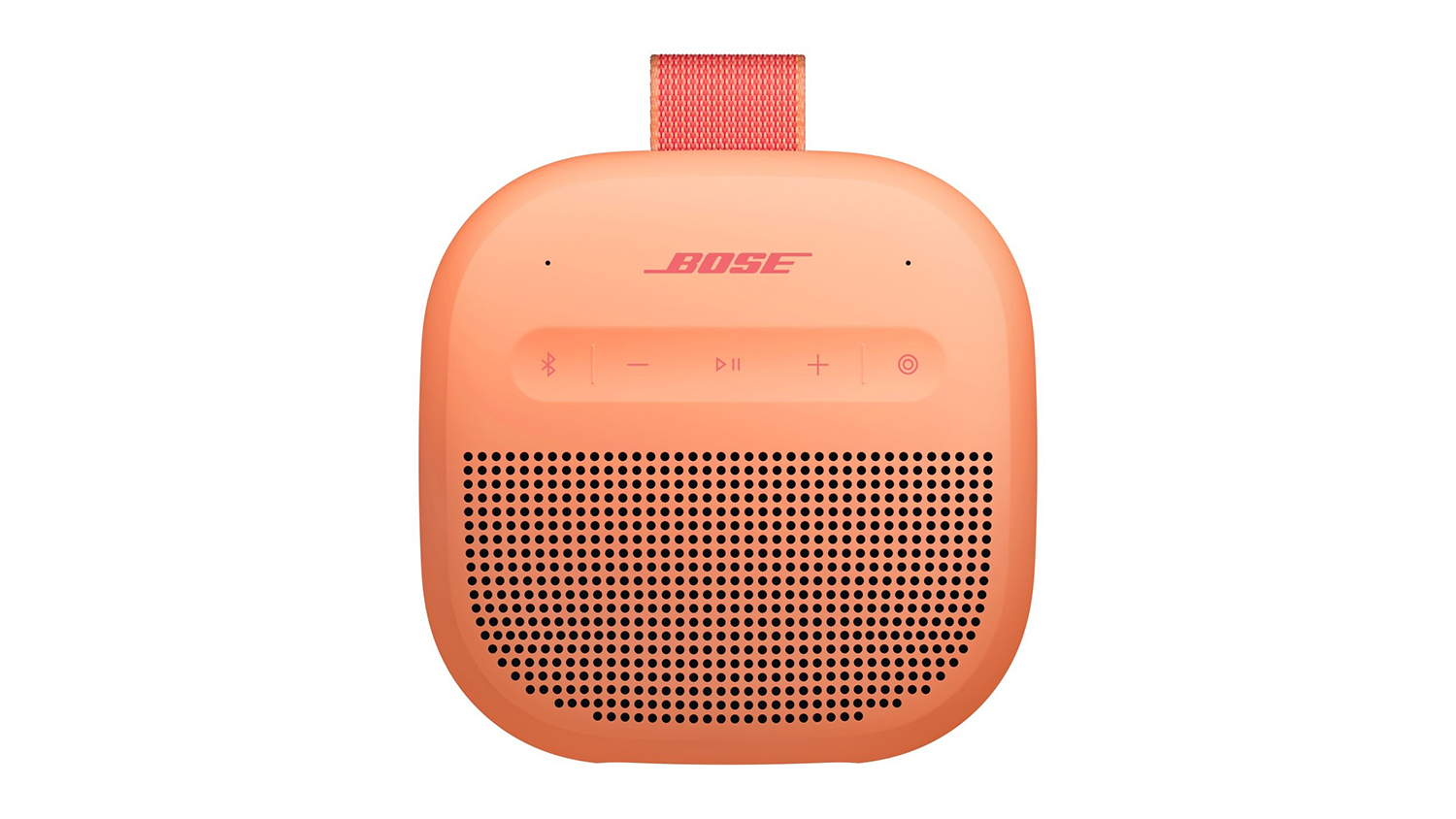 Bose SoundLink Micro (2nd Gen) Portable Bluetooth Speaker in a stylish sunset peach colour