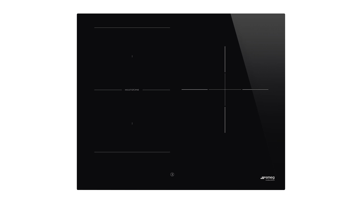 Smeg 60cm 3 Zone Induction Cooktop in a sleek black colour
