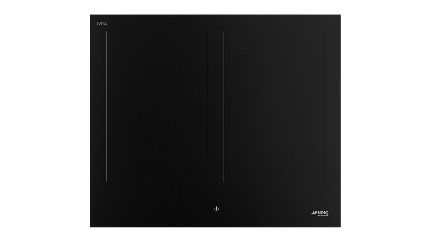 Smeg Classic 60cm 4 Zone Induction Cooktop in a sleek matte black colour