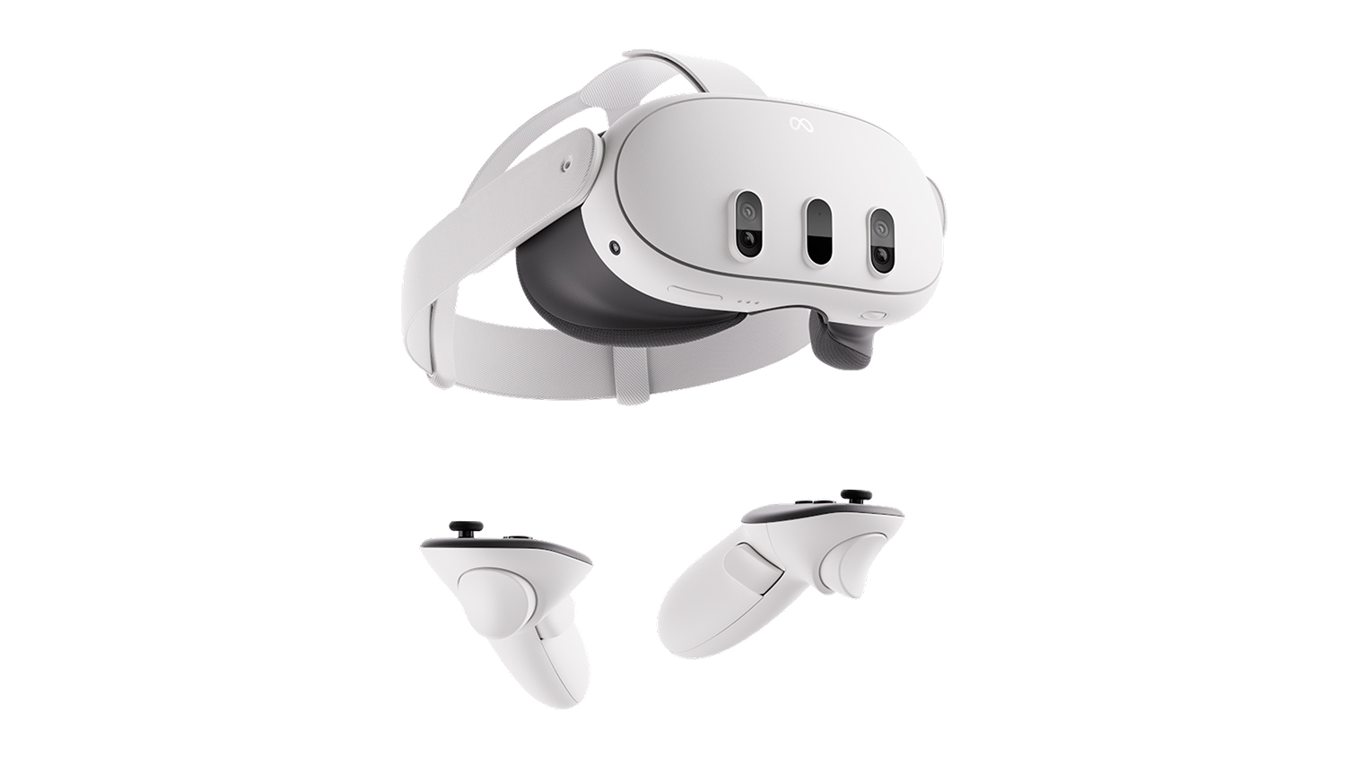 A Meta Quest 3 512GB Mixed Reality Headset with 2x Quest Touch Plus Controller