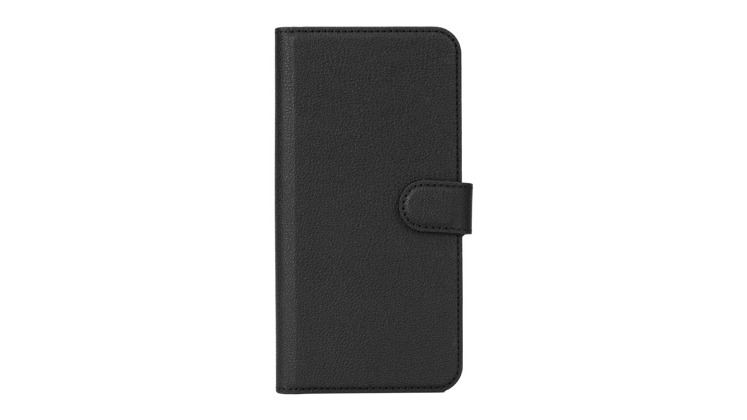 Front view of the Mobling Magnetic Folio Wallet Case for Samsung A57 in black