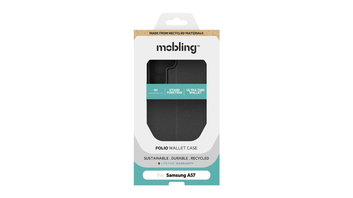 Mobling Magnetic Folio Wallet Case for Samsung A57 - Black (80004500)