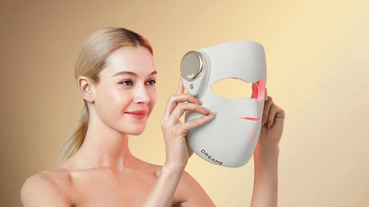 Dreame Chrona Photon LED Face Mask - Beige (DRE-LEDM)