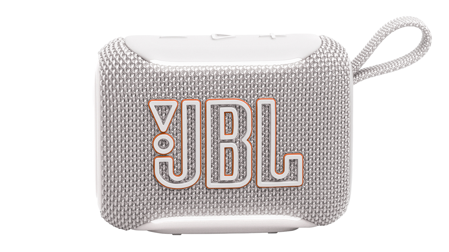 JBL Go 5 Portable Bluetooth Speaker in a sleek white colour