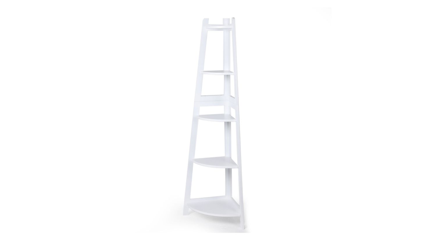 Levede 5-Tier Corner Display Shelf - White