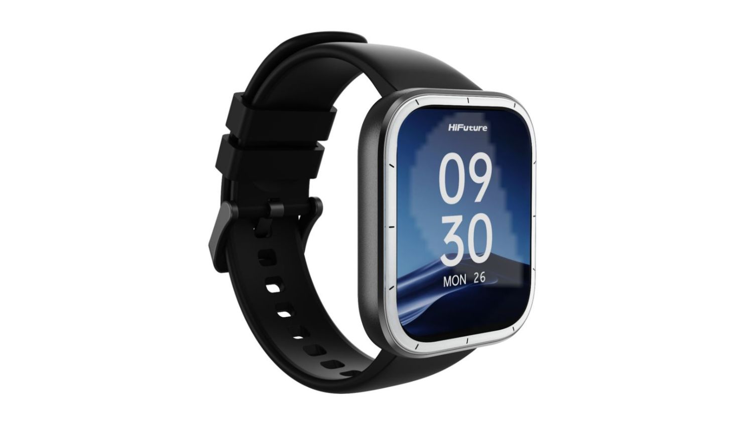 Hifuture ZONE 3 Sports Smartwatch with a black silicone strap