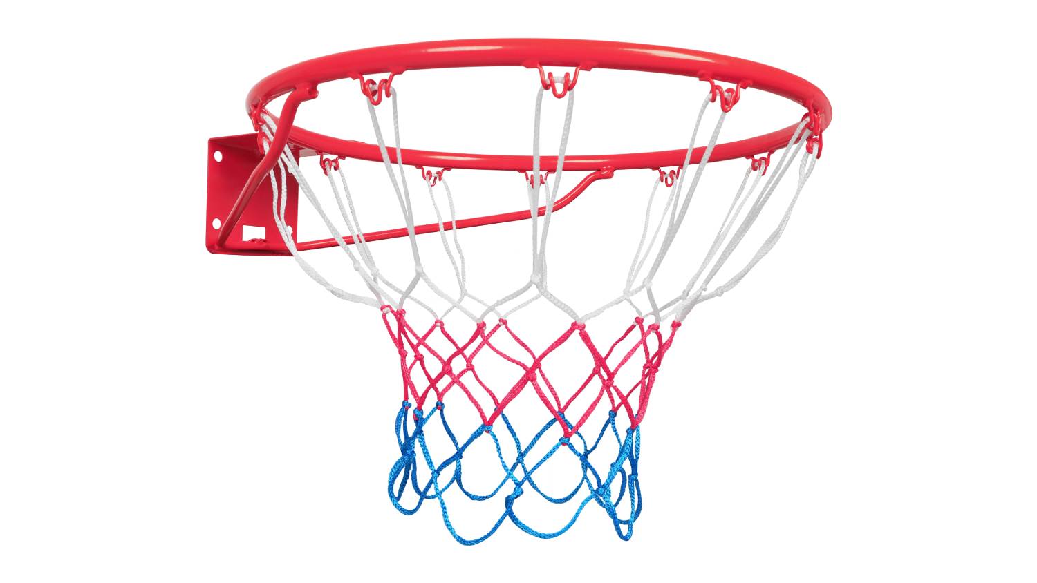 Front view of the Centra children’s wall-mountable basketball hoop