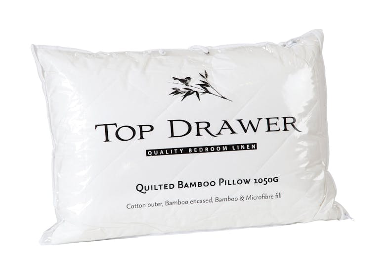 Quilted Bamboo Pillow by Top Drawer