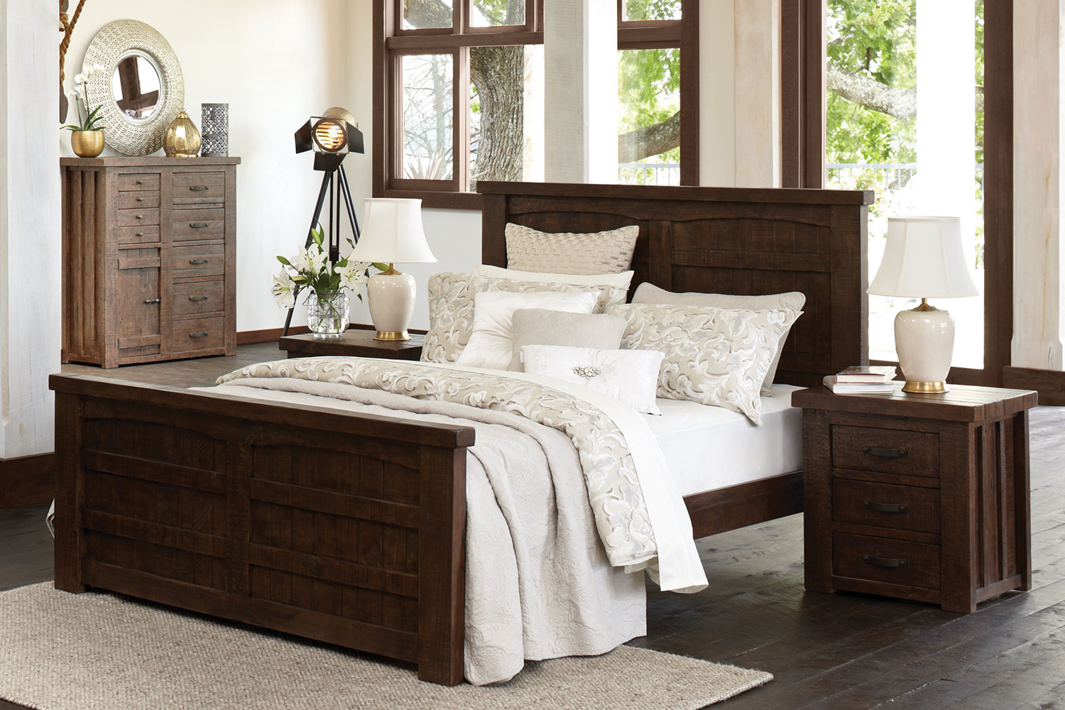 Barnyard 4 Piece Bedroom Suite with Tall Chest by Debonaire Furniture Harvey Norman New Zealand