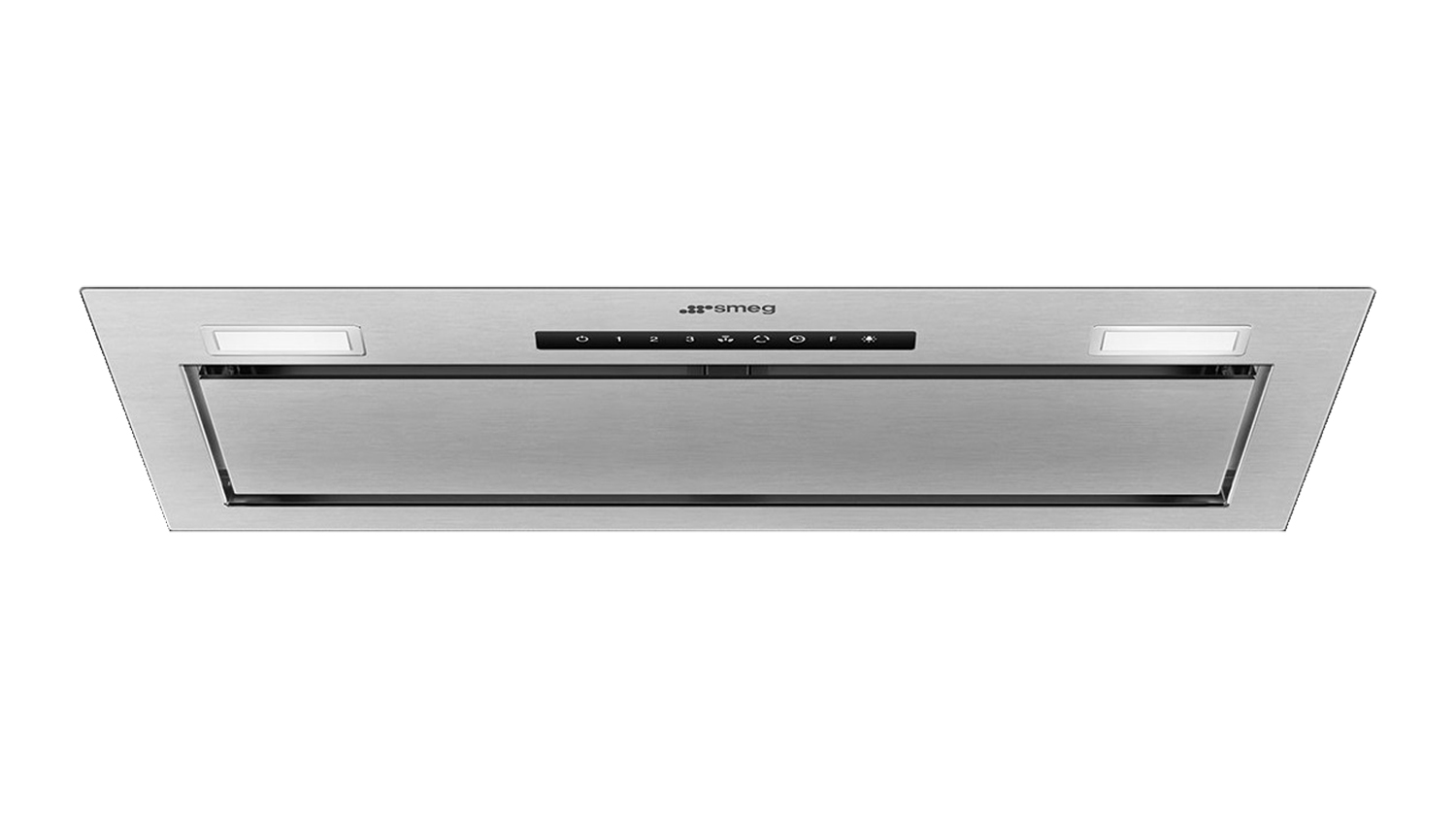 Smeg Classic 60cm Undermount Integrated Rangehood in a compact stainless steel