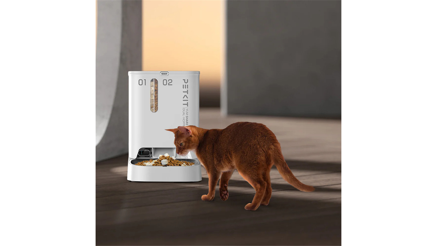 PetKit YumShare Dual-Hopper Automatic Feeder with Camera, App Connectivity