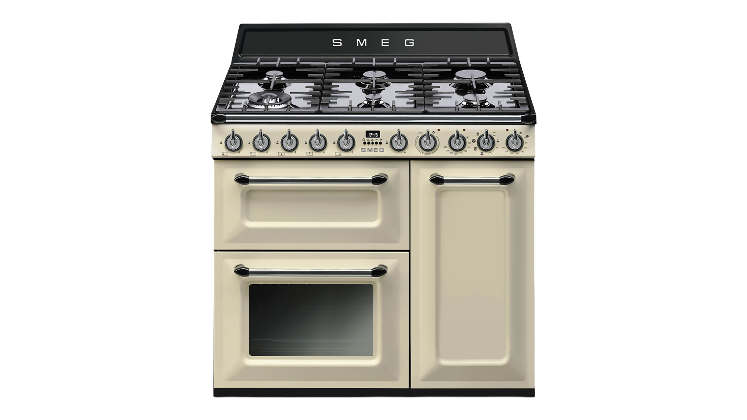 Smeg Victoria 90cm Dual Fuel Freestanding Oven with 6 Burner Gas Cooktop