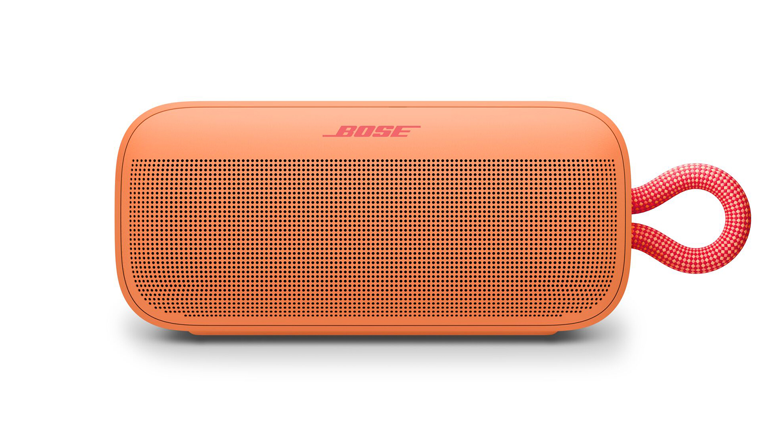 Bose SoundLink Plus Portable Bluetooth Speaker in a sunset peach colour