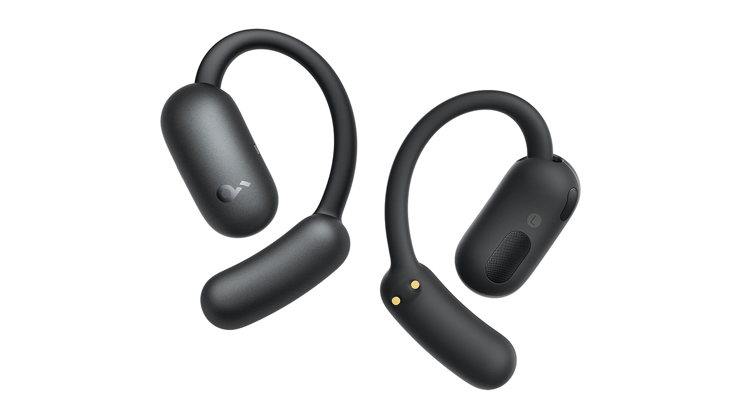 Soundcore AeroFit 2 AI-enabled True Wireless Open-Ear Headphones in a sleek black colour