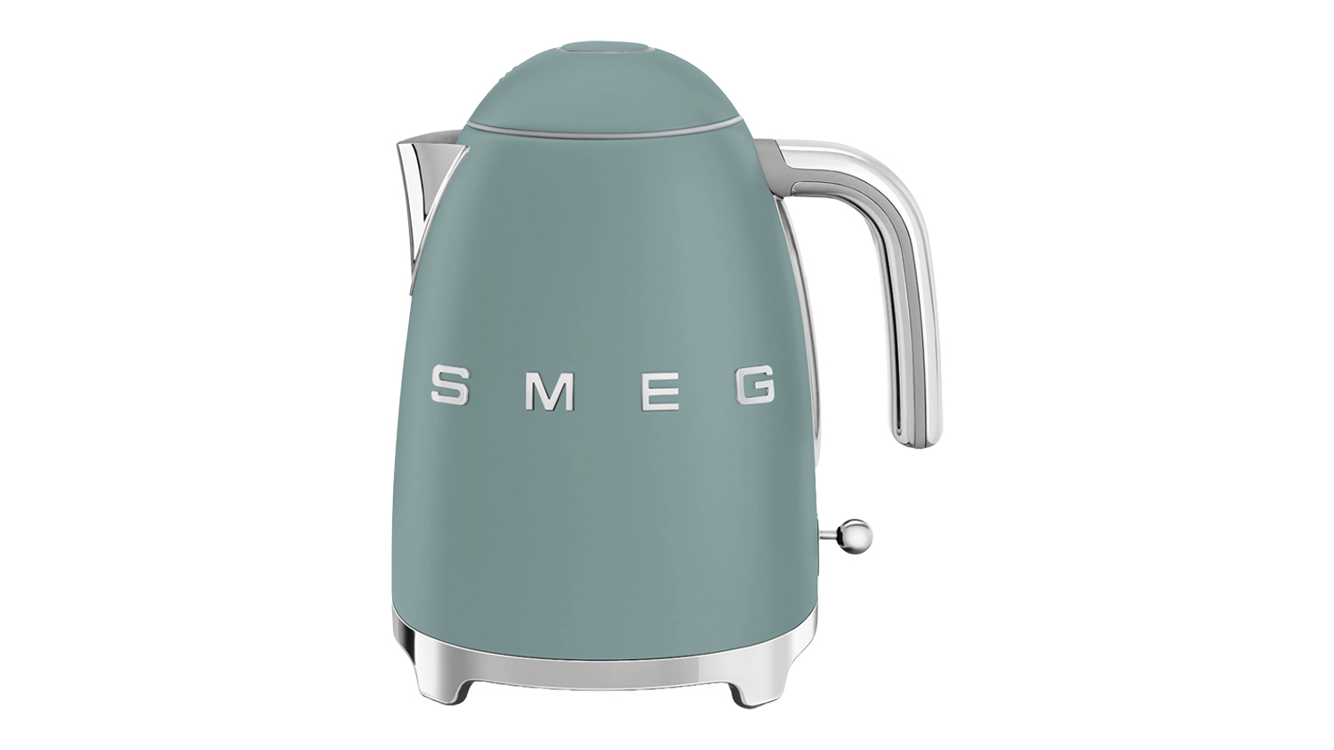 Smeg 50's Style 1.7L Kettle in a matte emerald green colour