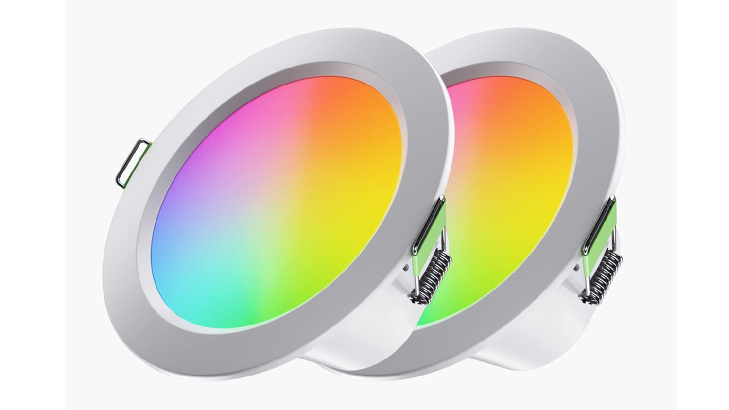 Two Nanoleaf Essentials Matter 10W Smart Indoor Recessed Downlight