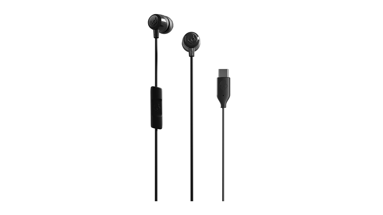 Skullcandy Jib USB-C Wired In-Ear Headphones in a sleek black colour