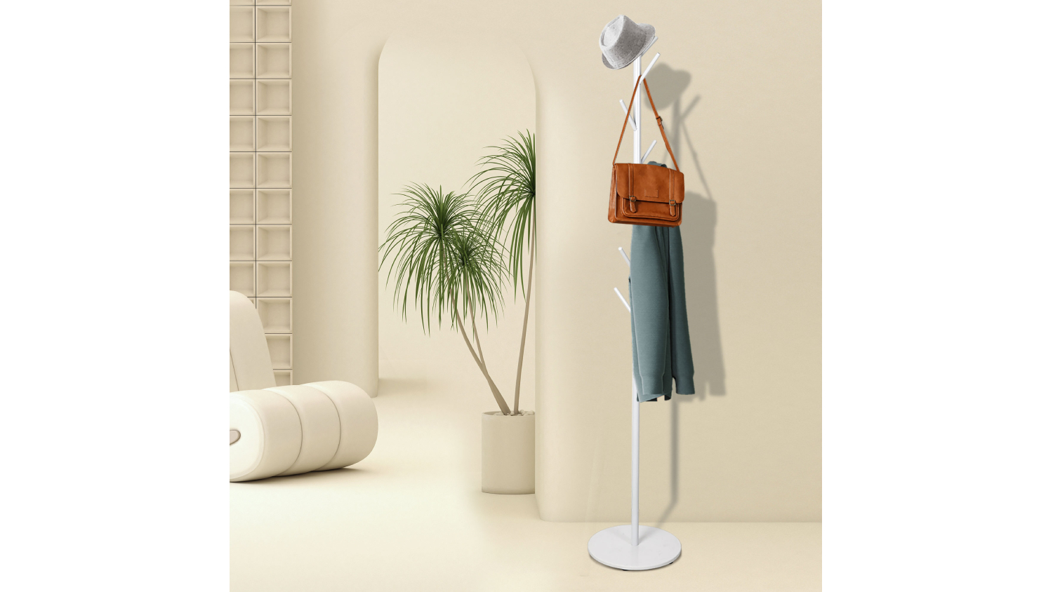 Levede Minimal Style Coat Rack 32 x 167cm