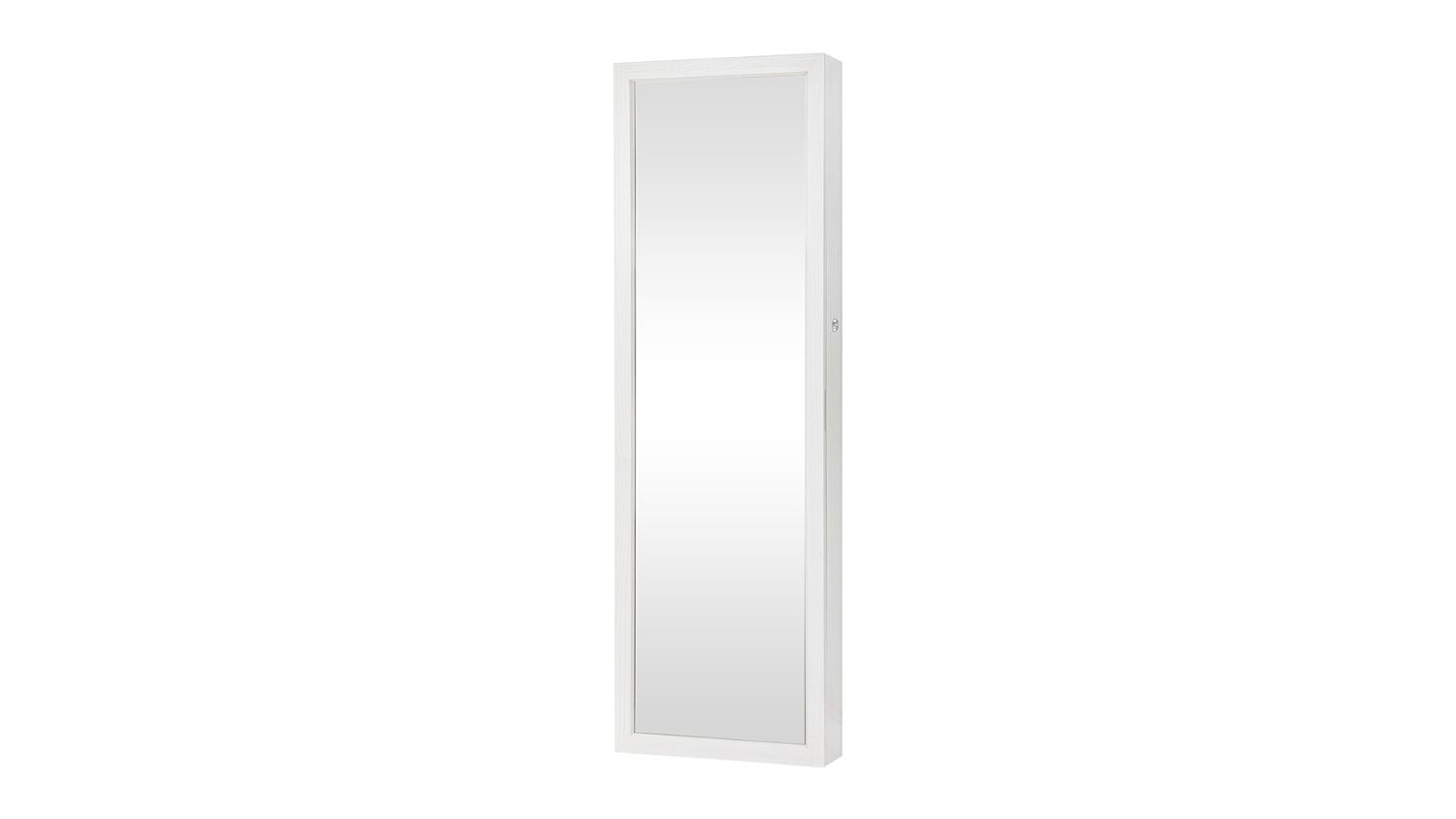 Levede Door Mountable Full Body Mirror with Jewelery Storage, LED Lighting