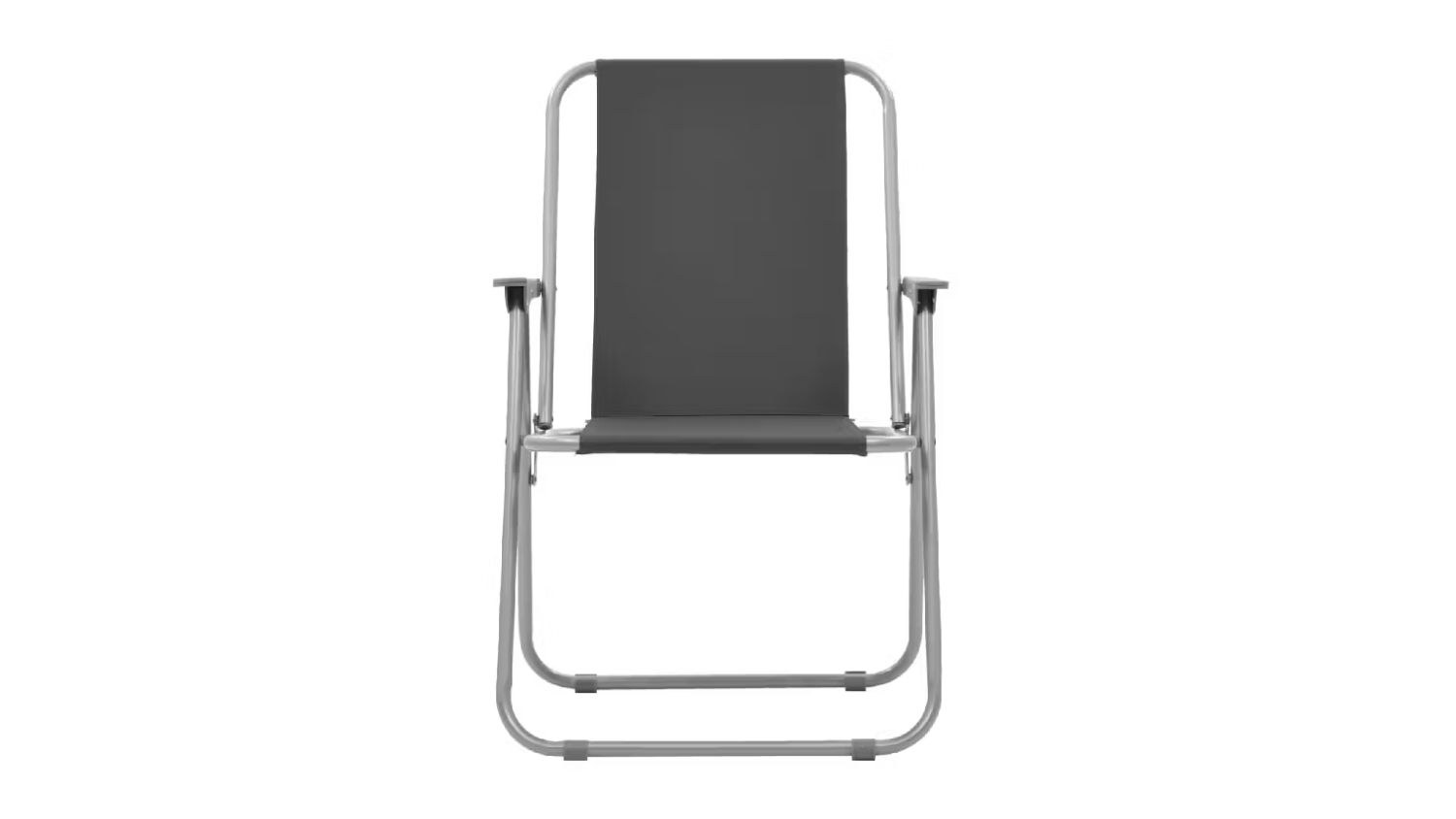 NNEVL Folding Camping Chairs 52 x 59 x 80cm 2pcs. - Grey