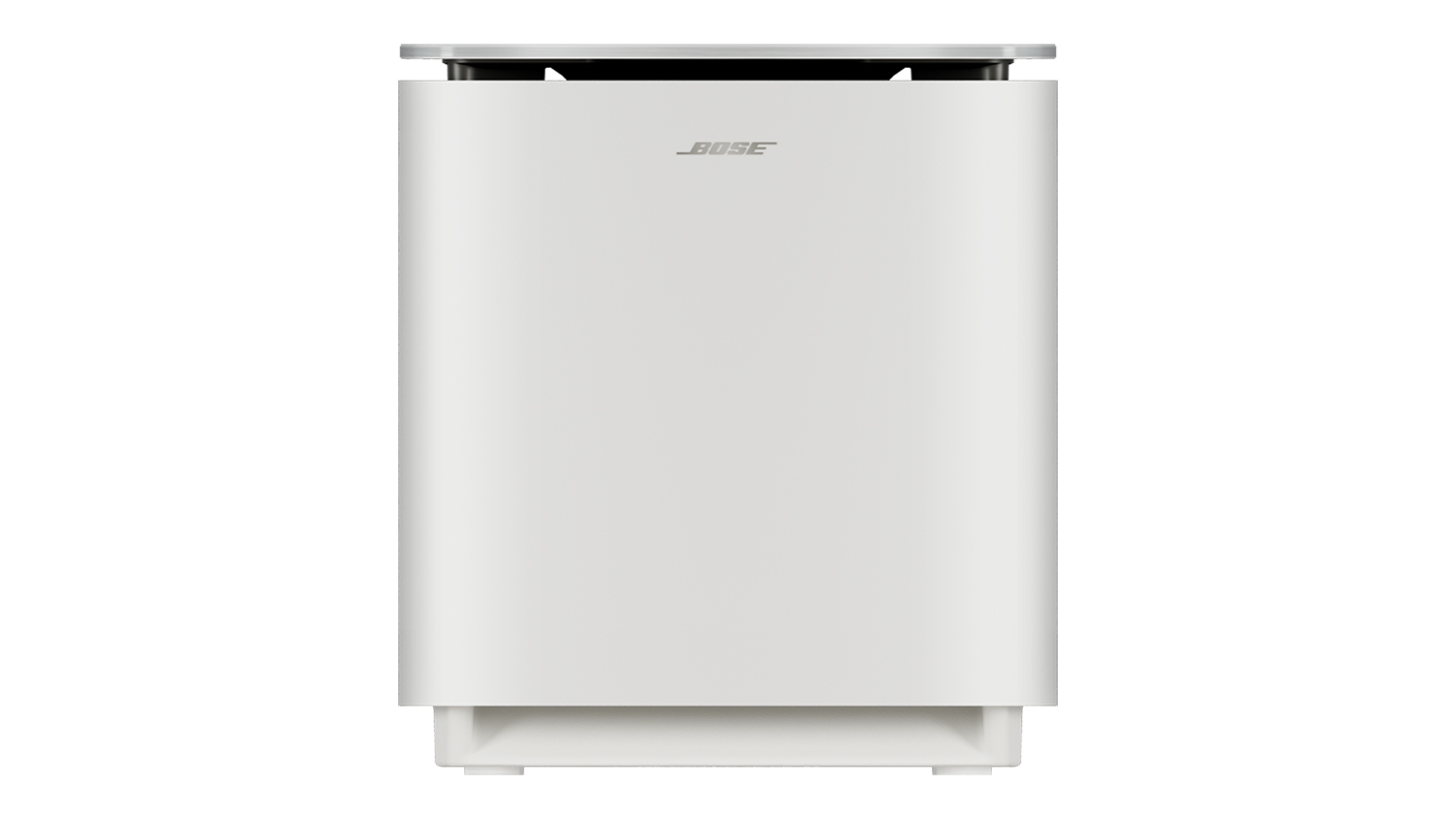 Front view of the Bose Lifestyle Ultra Wireless Subwoofer in white
