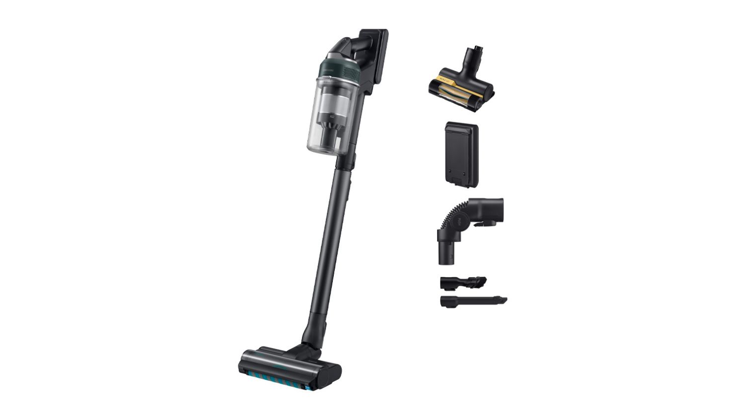 Angled view of the Samsung Jet 95S Handstick Vacuum Cleaner