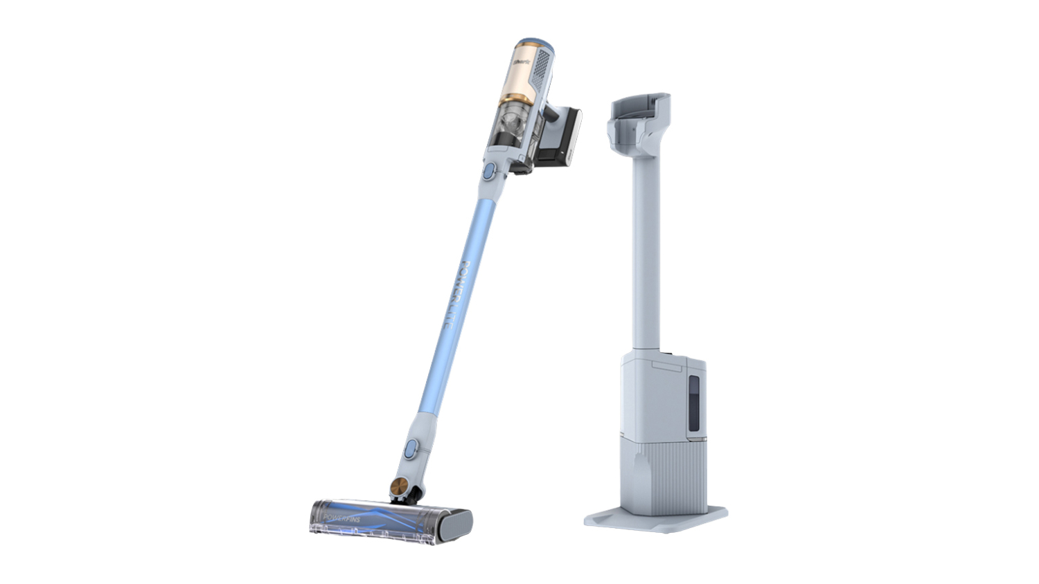 Angled view of the Shark PowerLite Cordless Handstick Vacuum Cleaner with Auto‑Empty Dock