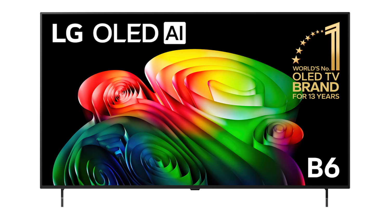 LG 55" B6 Smart 4K OLED AI TV (2026) with webOS 26