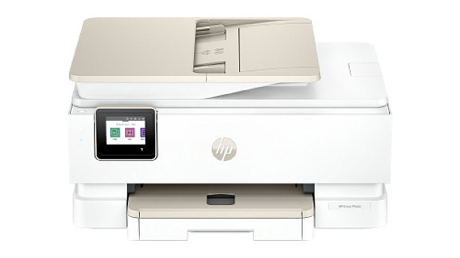 HP Envy Photo 7930 A4 All-in-One Inkjet Printer in a sleek white colour