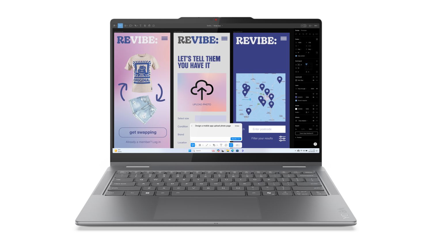 Front view of the Lenovo Yoga 7 (11th Gen) 14" 2-In-1 Laptop
