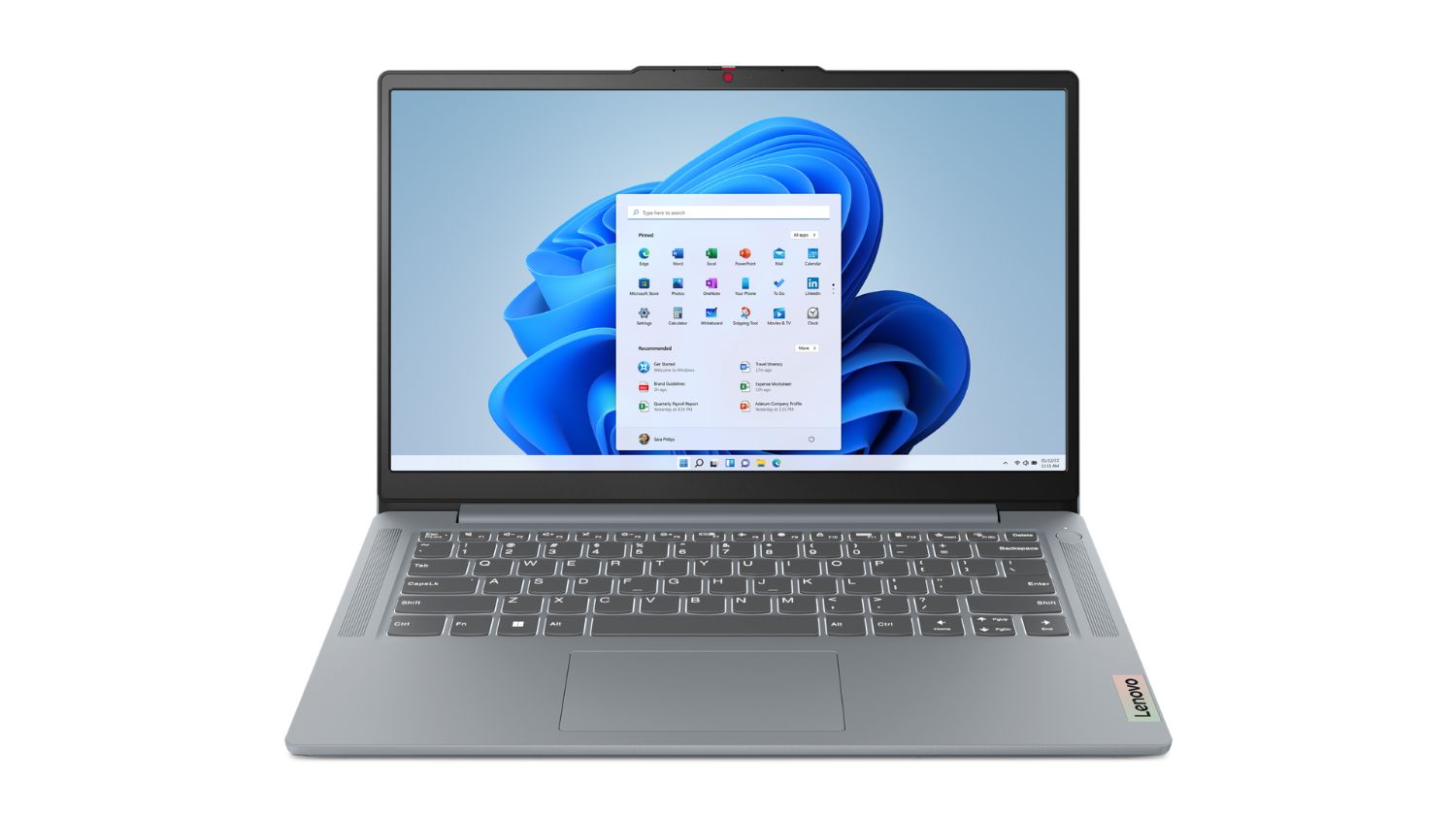 Front view of the Lenovo IdeaPad Slim 3 (8th Gen) 14" Laptop
