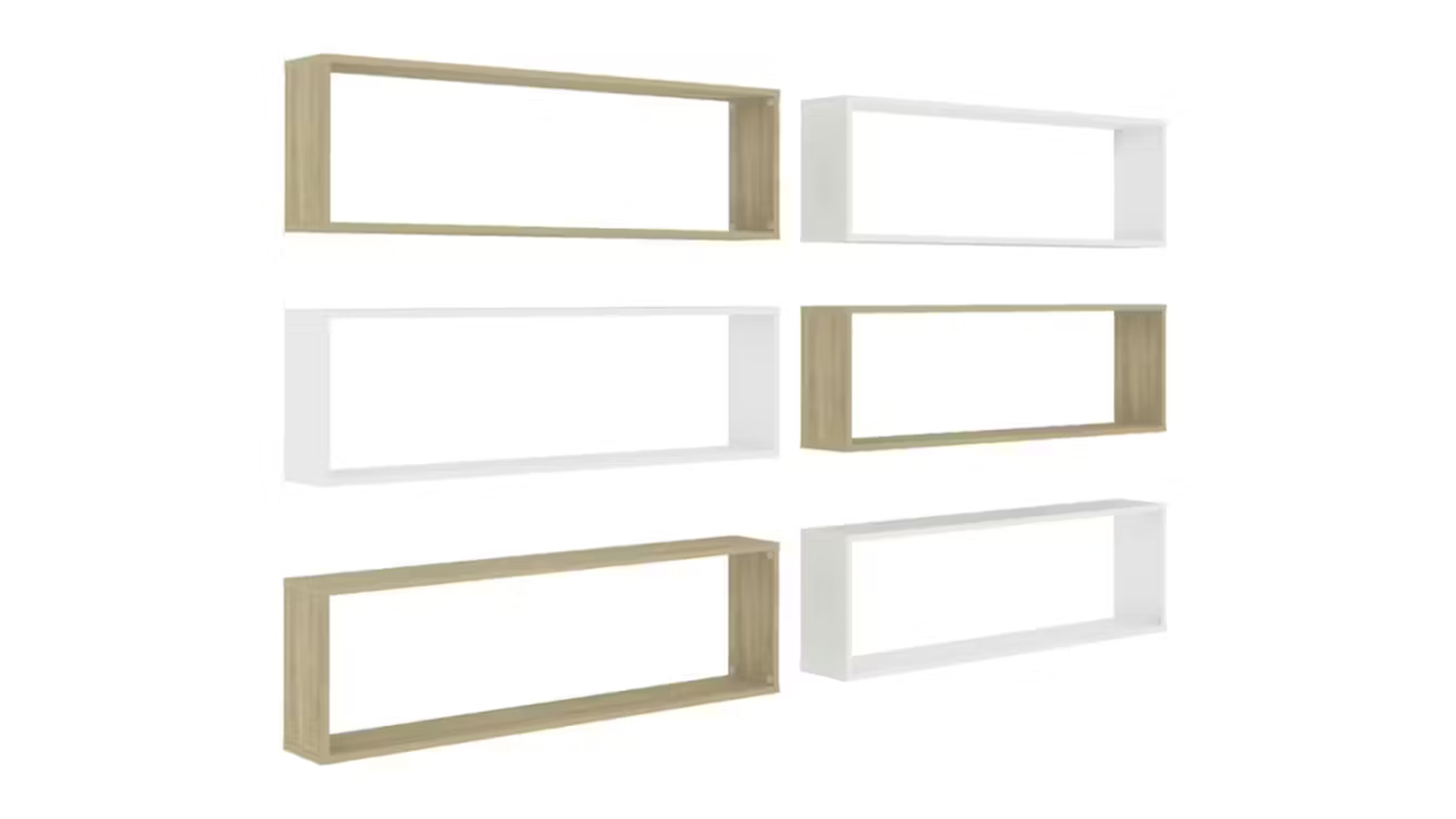 NNEVL Wall Shelves Floating Rectangle in a 100 x 15 x 30cm size