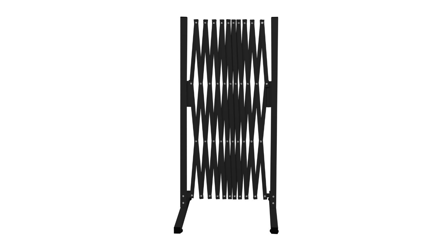 Traderight Extending Aluminium Fence 97 x 31-330cm - Black