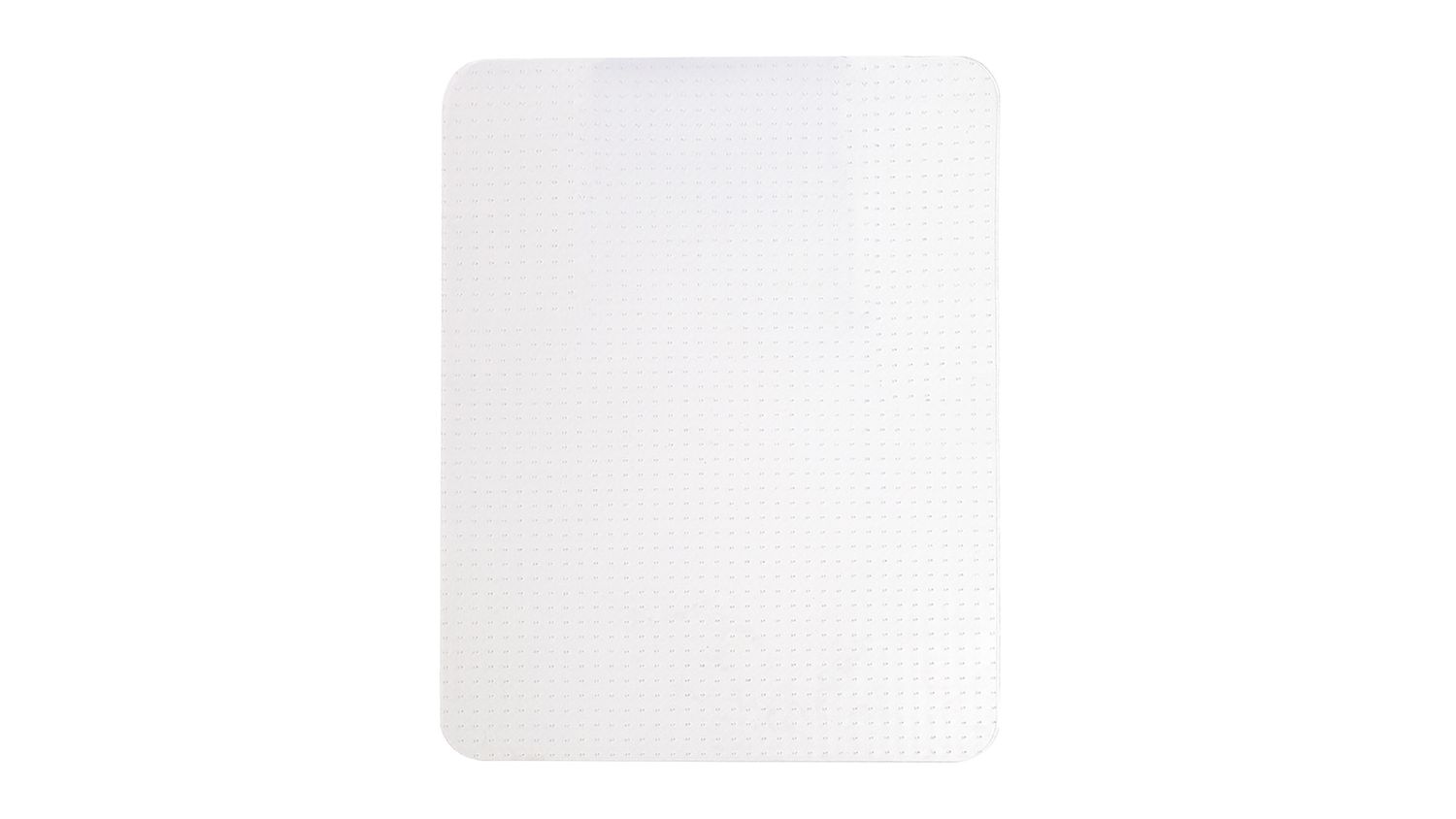 Front view of the Marlow Square PVC Chair Mat with Pins