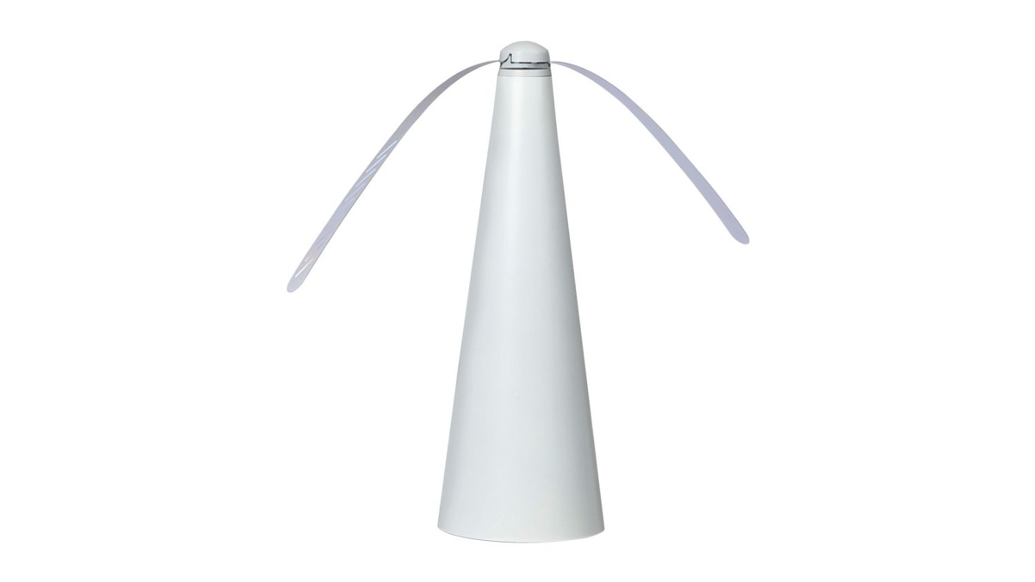 Front view of the Lambu Outdoor Flying Insect Deterrent Fan in white colour
