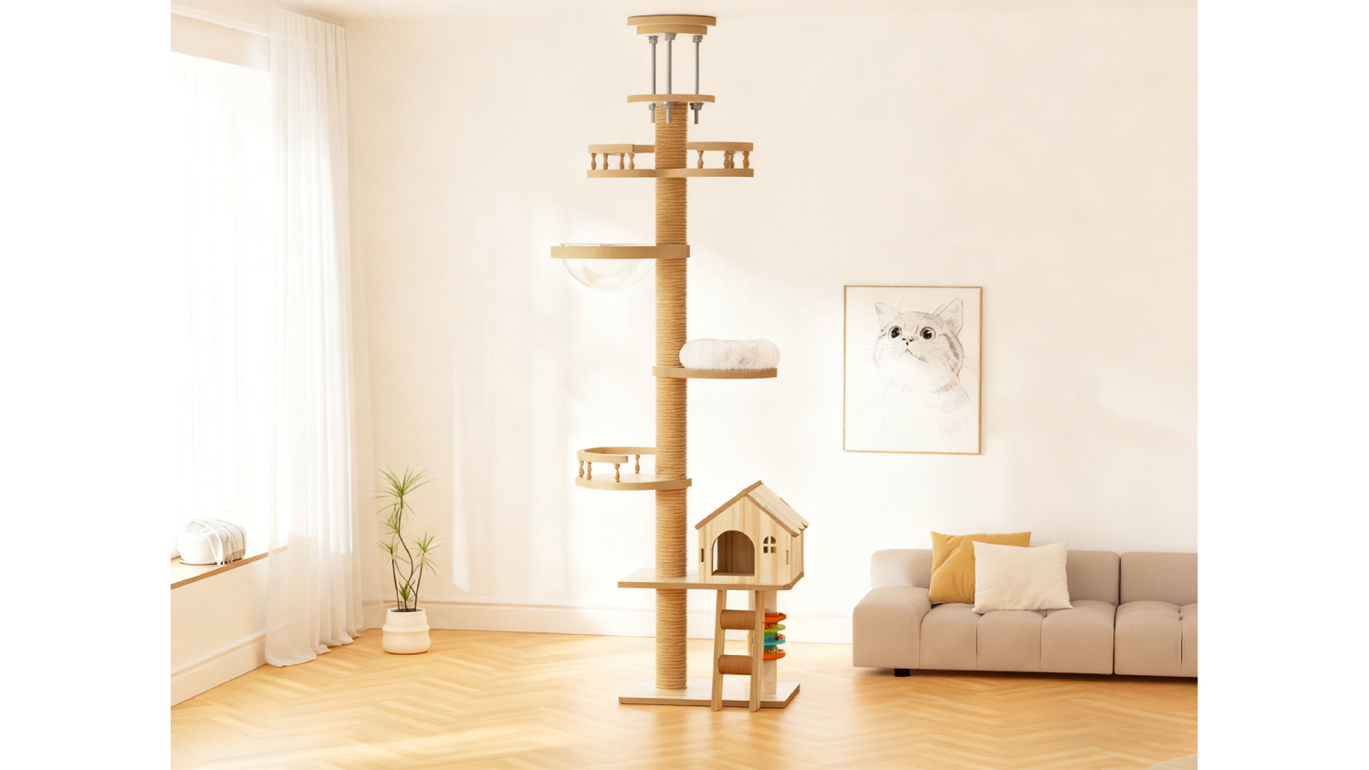 CAT TREE 250-280CM PR100076