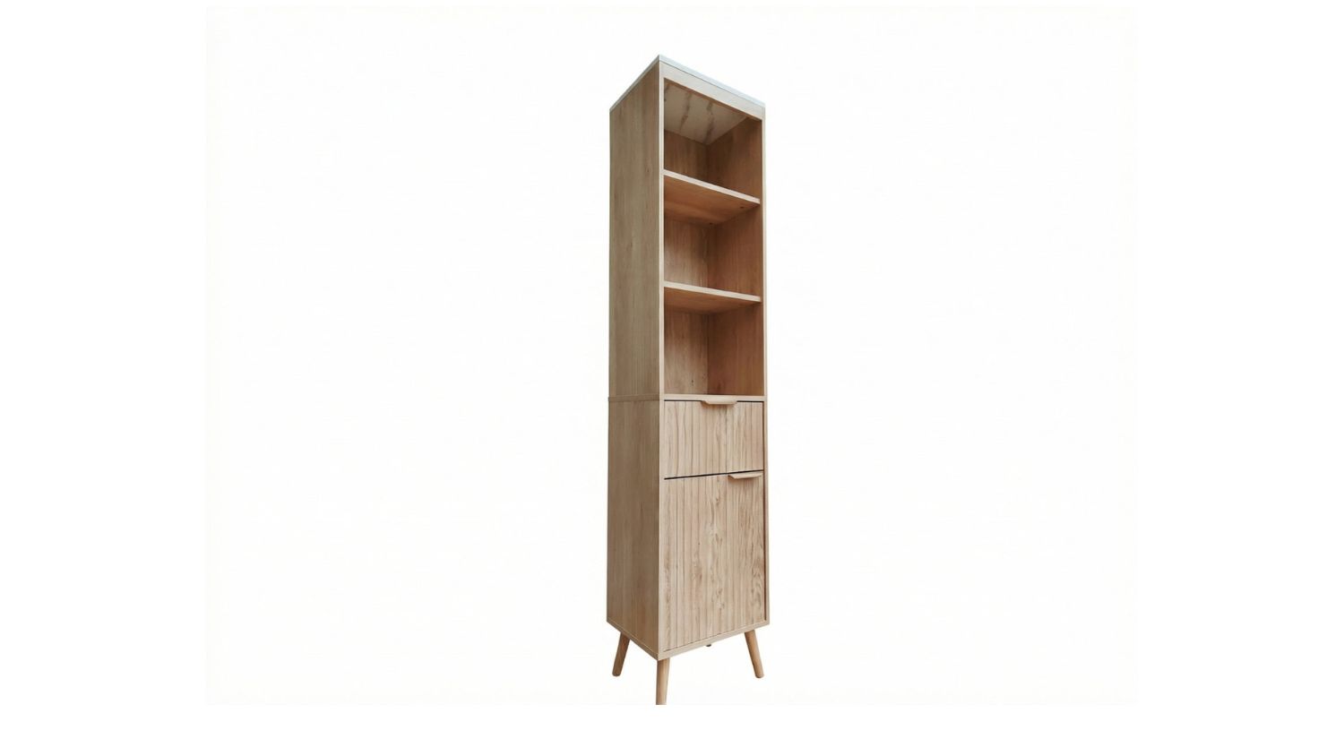 BATHROOM TOWER CABINET - OAK