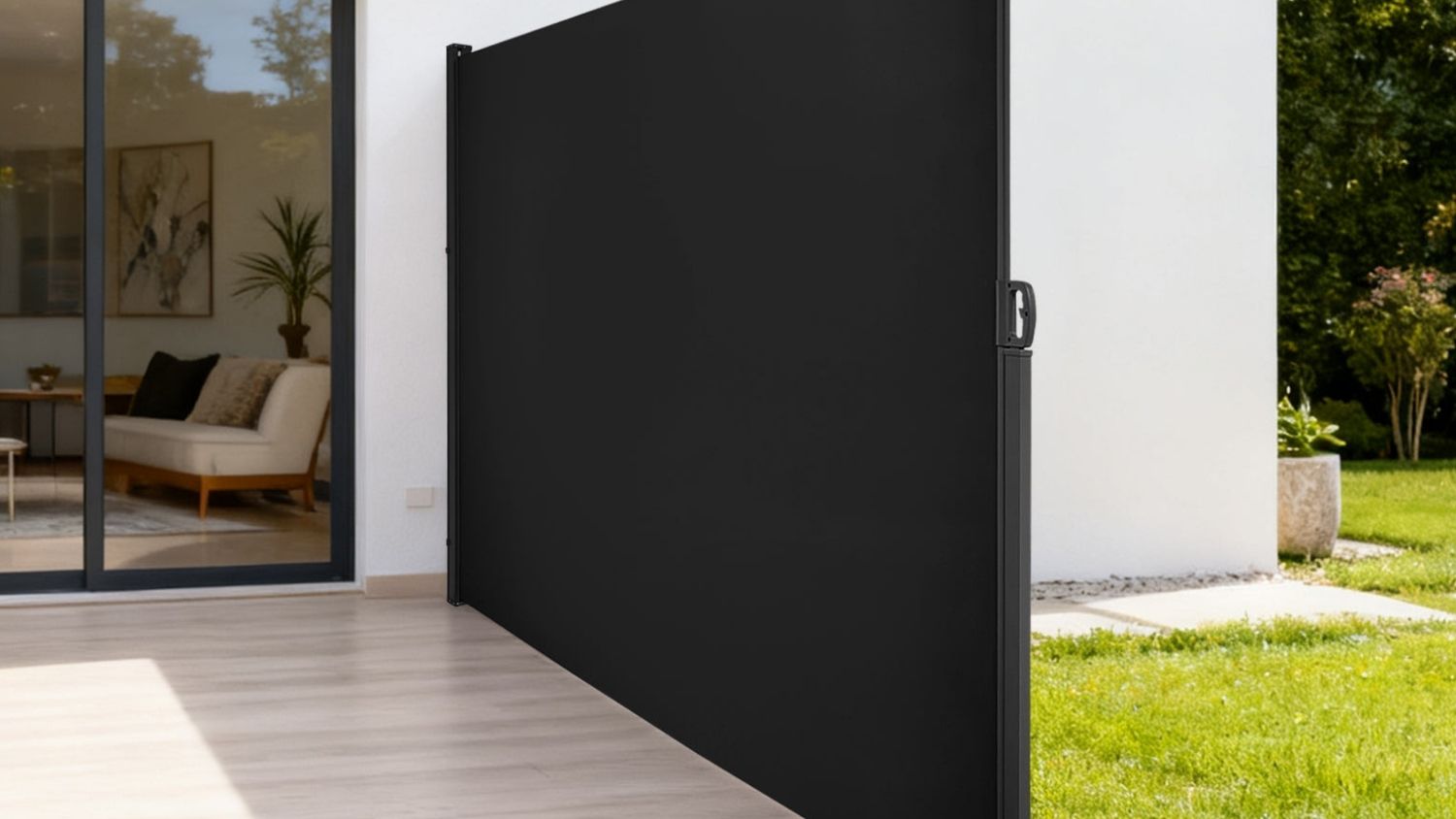 Side Awning B 300 x 200cm - Black