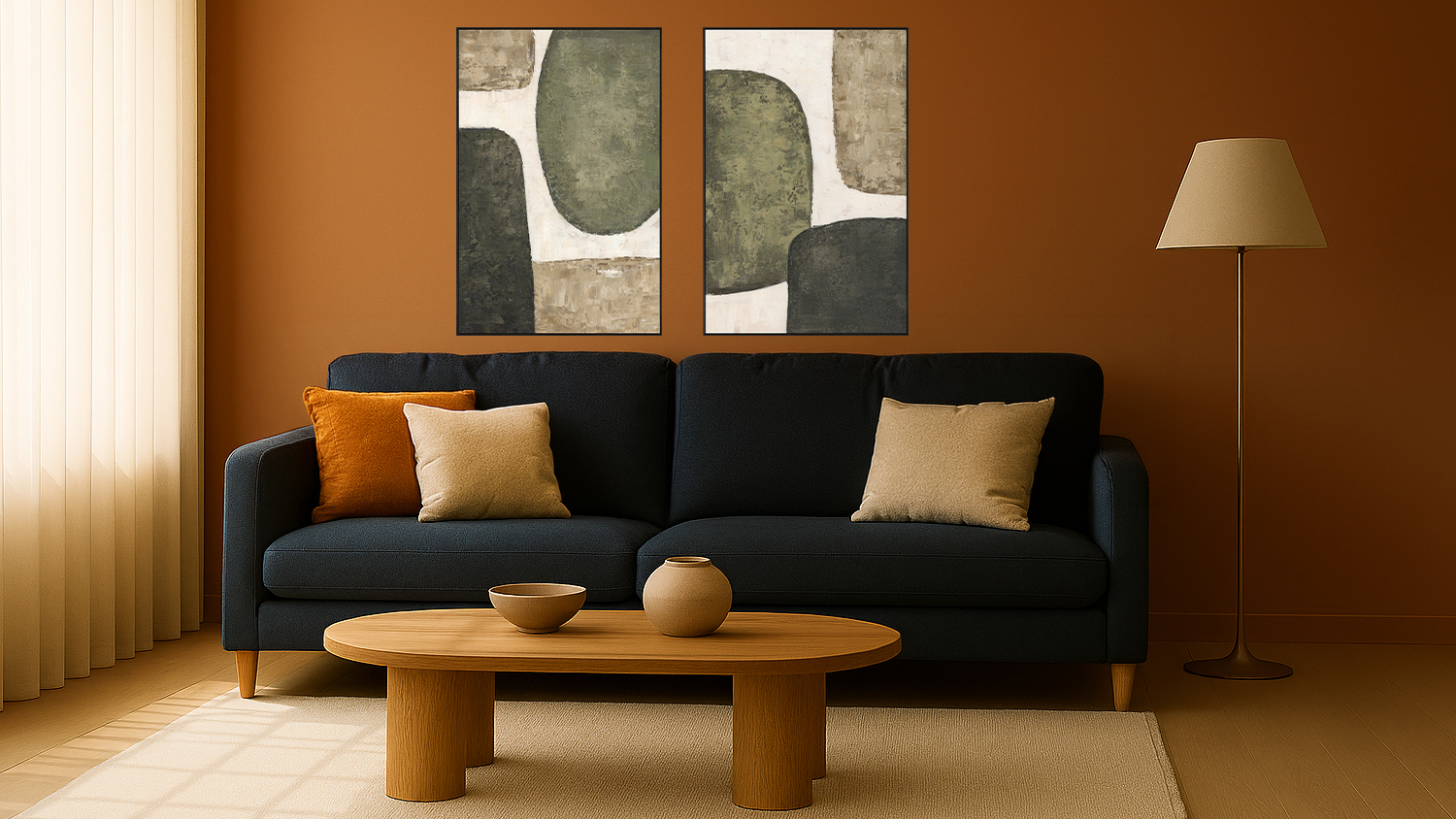 Earthbound Canvas Set of 2pcs 80x120cm