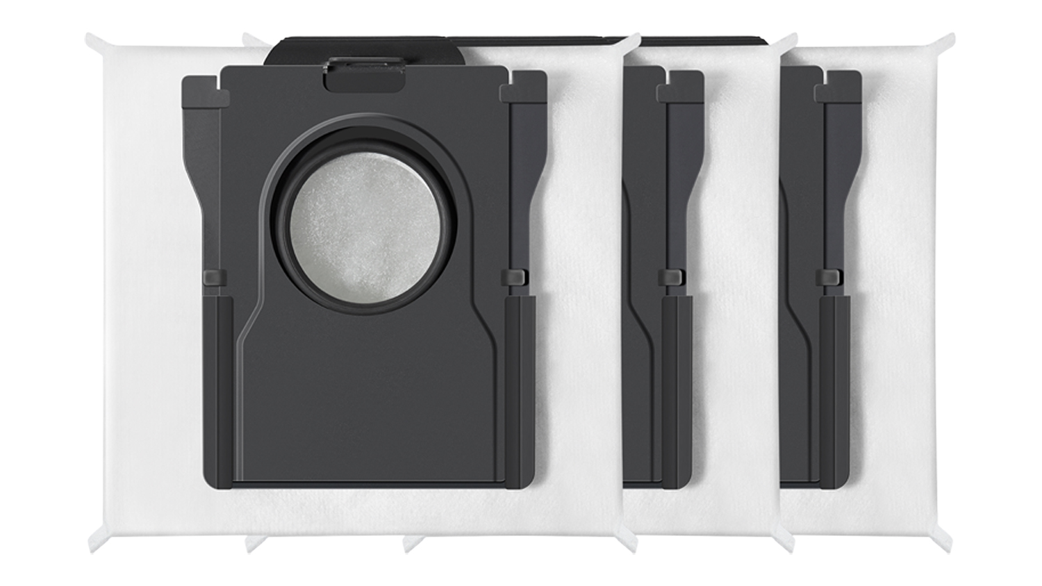 Three pieces of the Mova Dust Collection Bag for Z60 Ultra Roller Complete Docking Station