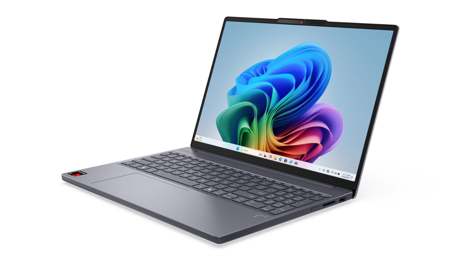 Lenovo IdeaPad Slim 3 (10th Gen) 15.3" Laptop - Qualcomm Snapdragon X 16GB-RAM 512GB-SSD Copilot+ PC - Luna Grey (83N30086AU)
