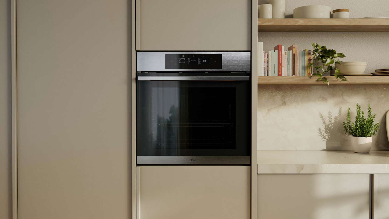 Haier 500 Series 60cm Built-In Steam Oven - Stainless Steel