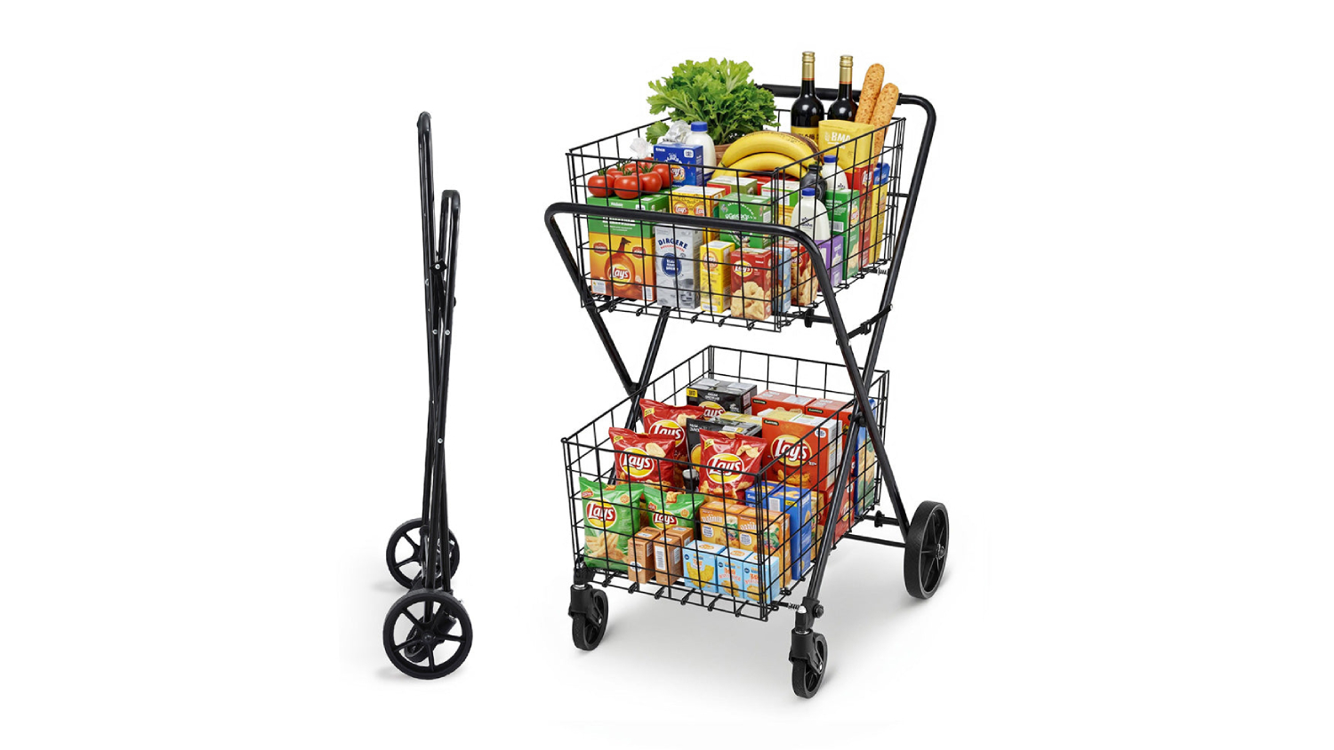 EMAJIN FOLDABLE SHOPPING TROLLEY CART