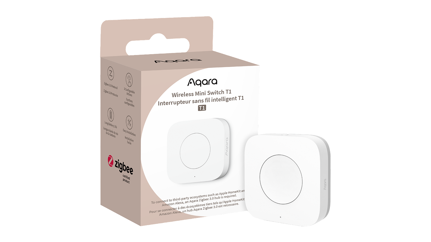 Aqara Wireless Mini Switch T1 for Aqara Hub System