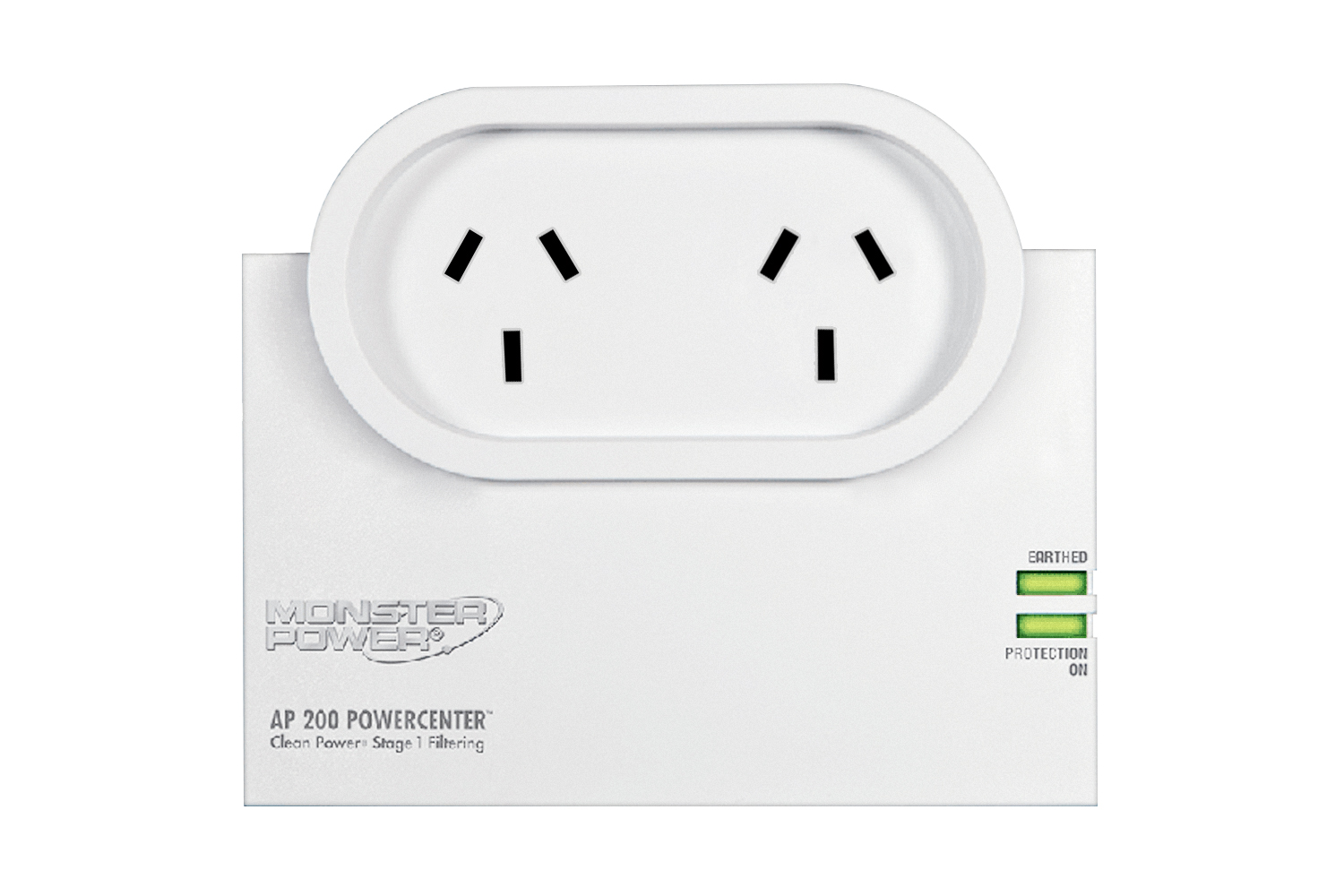 Monster AP200 Surge Protector with Fire Proof MOV 2 Outlets (121751