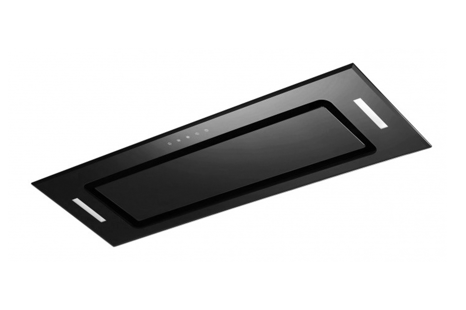 Robinhood 90cm Integrated Powerpack Rangehood Black Glass Harvey