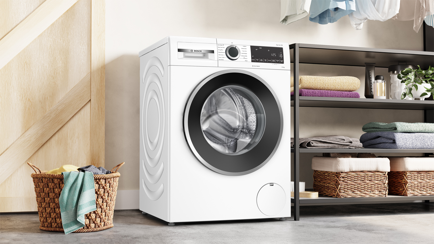 Bosch Series 6 10kg Front Loader Washing Machine - White (WGG254Z1AU)