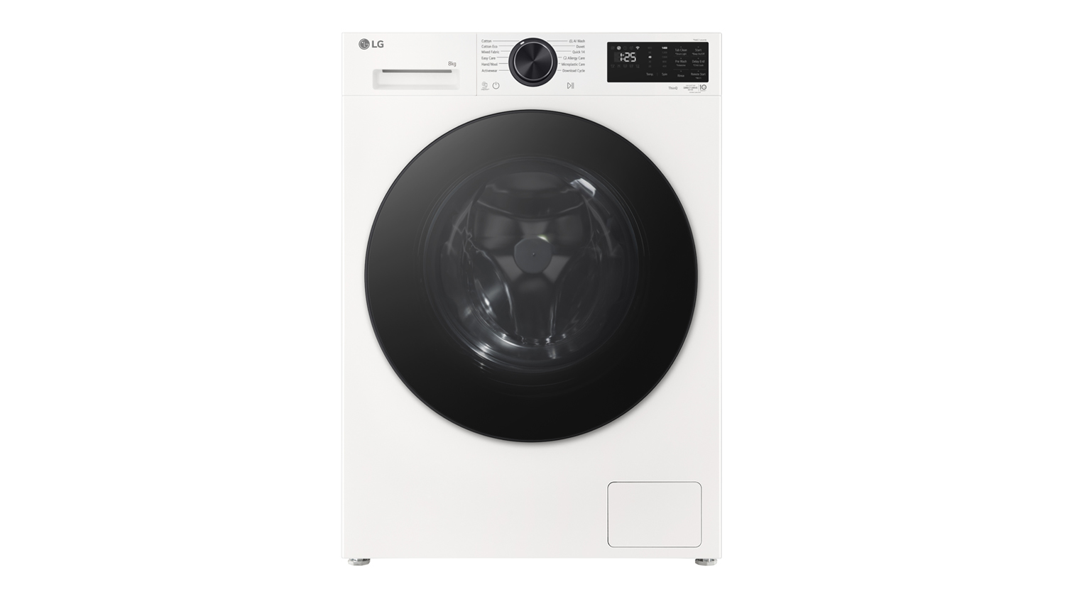 A front view of the LG Series 3 8kg Front Loader Washing Machine
