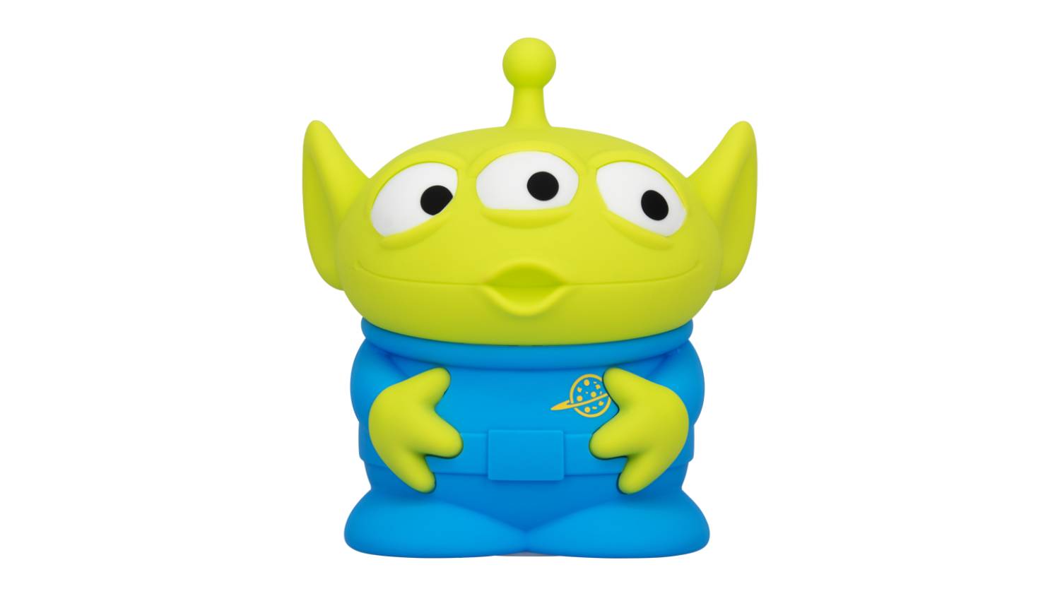 Toy Story Alien silicone light shown unlit, front-facing on a plain background